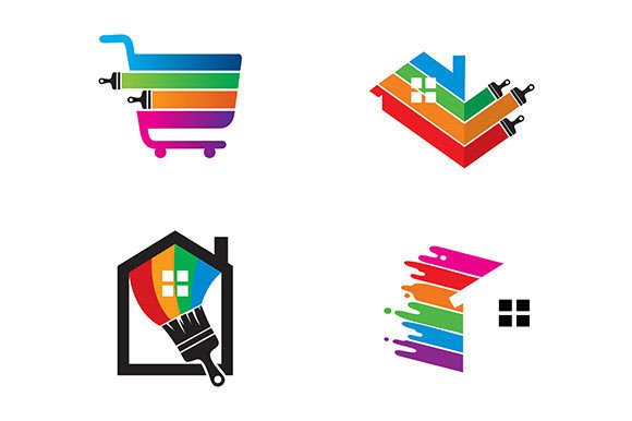 4 Paint Logo or Icon Design Options