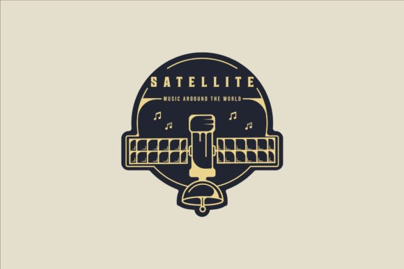 Emblem Satellite Logo Vector Design: A Modern Solution for Space-Themed Branding and Communication