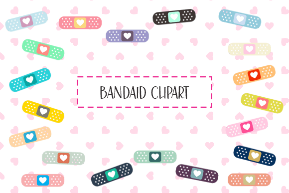 Heart Bandage Clipart and Bandaid Clip Art: Versatile Digital Assets for Creative Projects