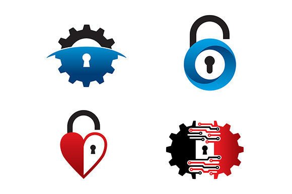 Modern Lock Security Logo and Icon: A Versatile Design Asset for Professionals and Creators