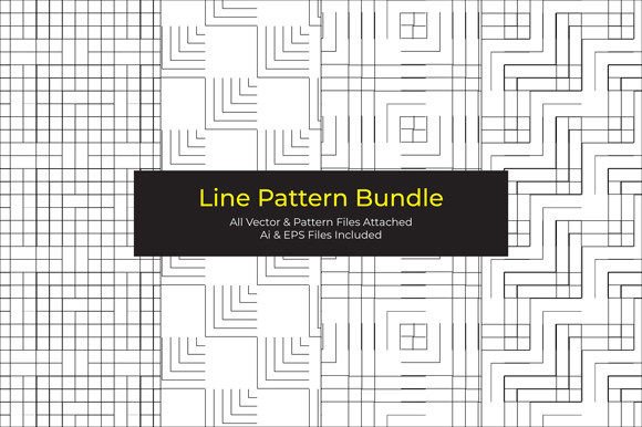 Seamless Line Pattern Bundle-1: The Minimalist Design Solution for Modern Creators