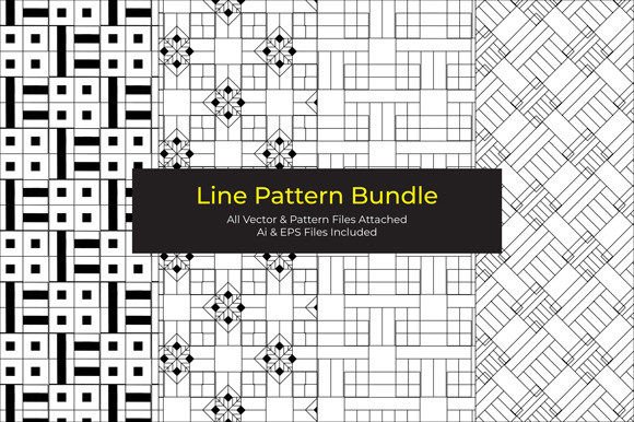 Seamless Line Pattern Bundle-5: A Versatile Tool for Designers