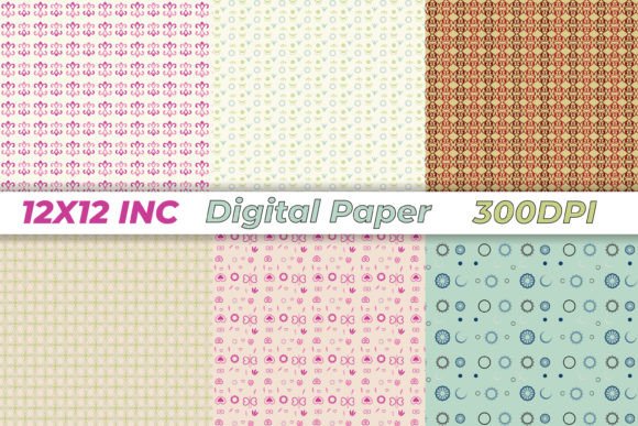 Seamless Pattern Digital Scrapbook Paper