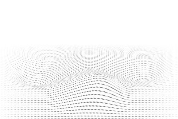 White Abstract Wave Dots Background 31